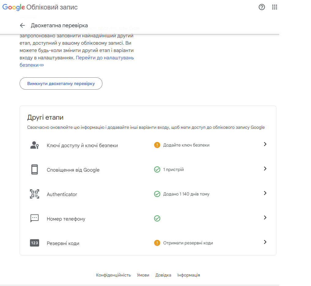 Пароль додатків